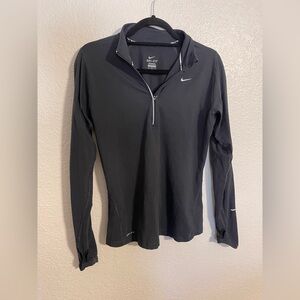 Nike Black Dri-FIT Quarter-Zip Top